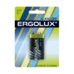 Батарейка ERGOLUX 6LR61 крона 9V Alkaline blist