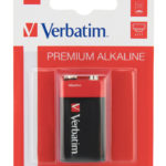 Батарейка VERBATIM 6LR61 49924 крона 9V Block Alkaline Blister