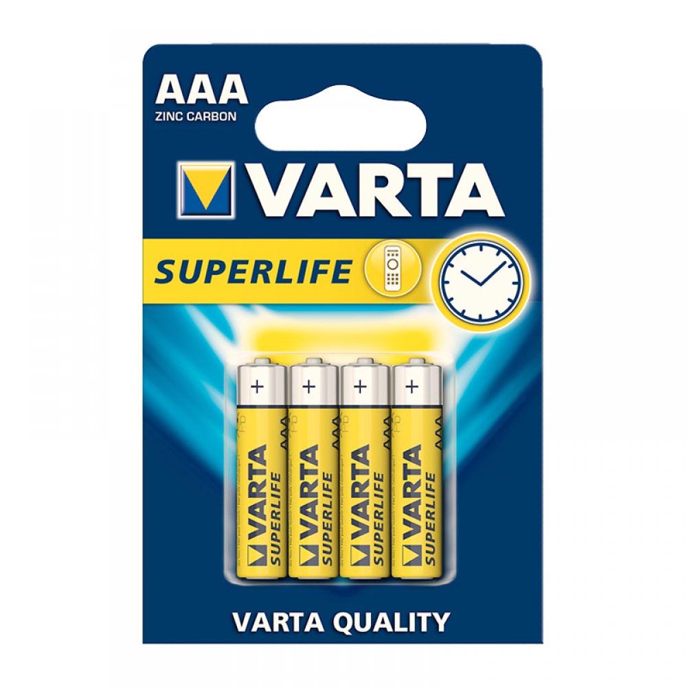 Батарейка VARTA 2003 R03 AAA Superlife blist 4