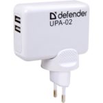 DEFENDER USB UPA 02 2 USB 5V/1A + 2.1А (6130283)