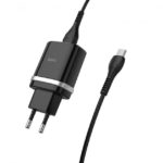 Hoco C12Q Smart 1USB/3A/18W/QC3.0 Black + кабель Micro (56318010)