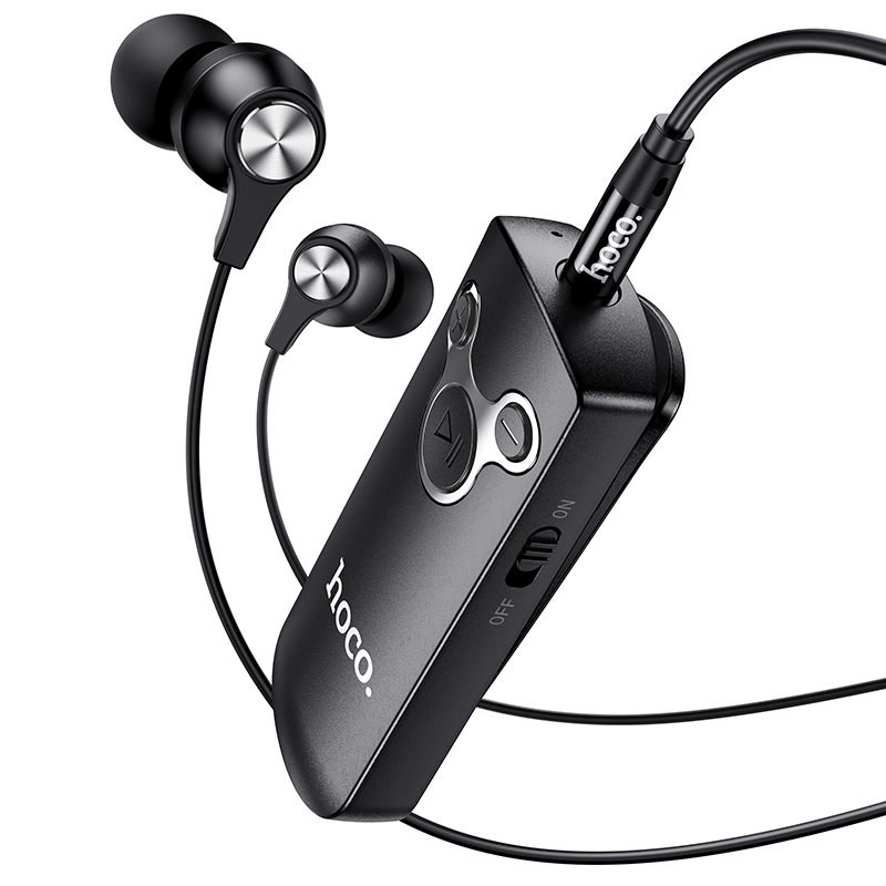 Bluetooth наушники HOCO E52 с беспроводным аудио ресивером BT5.0 90mAh Black