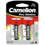 Батарейка CAMELION LR20 D Plus Alkaline blist 2