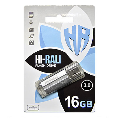 Флешка Hi-Rali 16GB 3.0 Corsair silver (56315762)