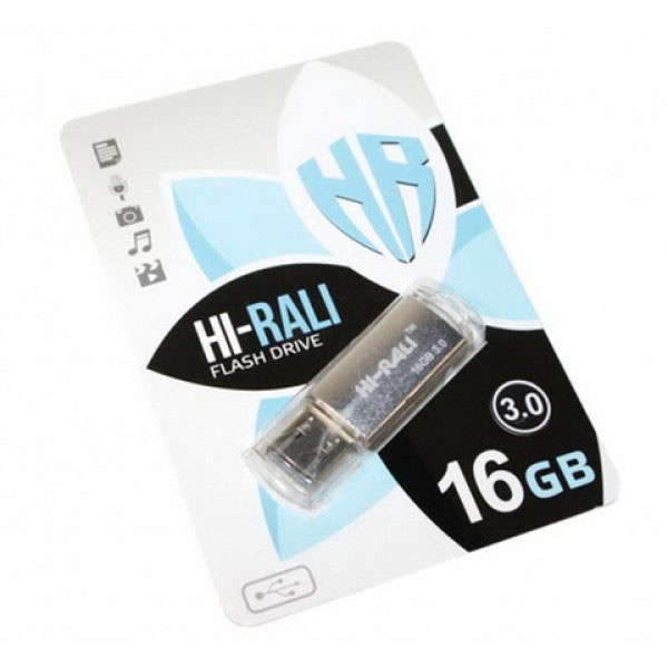 Флешка Hi-Rali 16GB 3.0 Rocket silver (56314714)