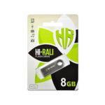 Флешка Hi-Rali Shuttle 8 ГБ USB 3.0 silver