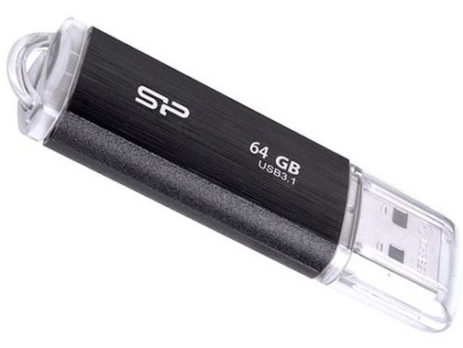Флешка SILICON POWER BLAZE B02 64 ГБ USB 3.0 Black