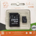 Карта пам'яті T&G 64 ГБ Micro SD Класс 10 + адаптер