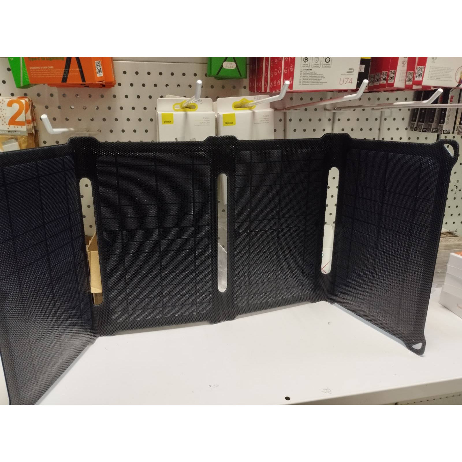 Сонячна розкладна панель SOLARE X001I2BOR5 IP67 28W 2xUSB (PD) вихода xinpugung 28W (56321019)