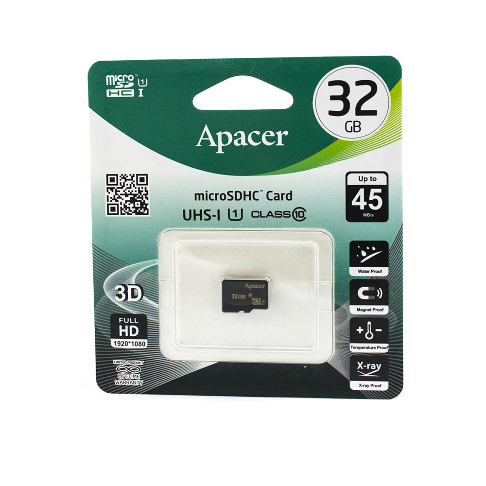 Карта пам’яті APACER 32 ГБ Micro SD Класс10 (56314608)