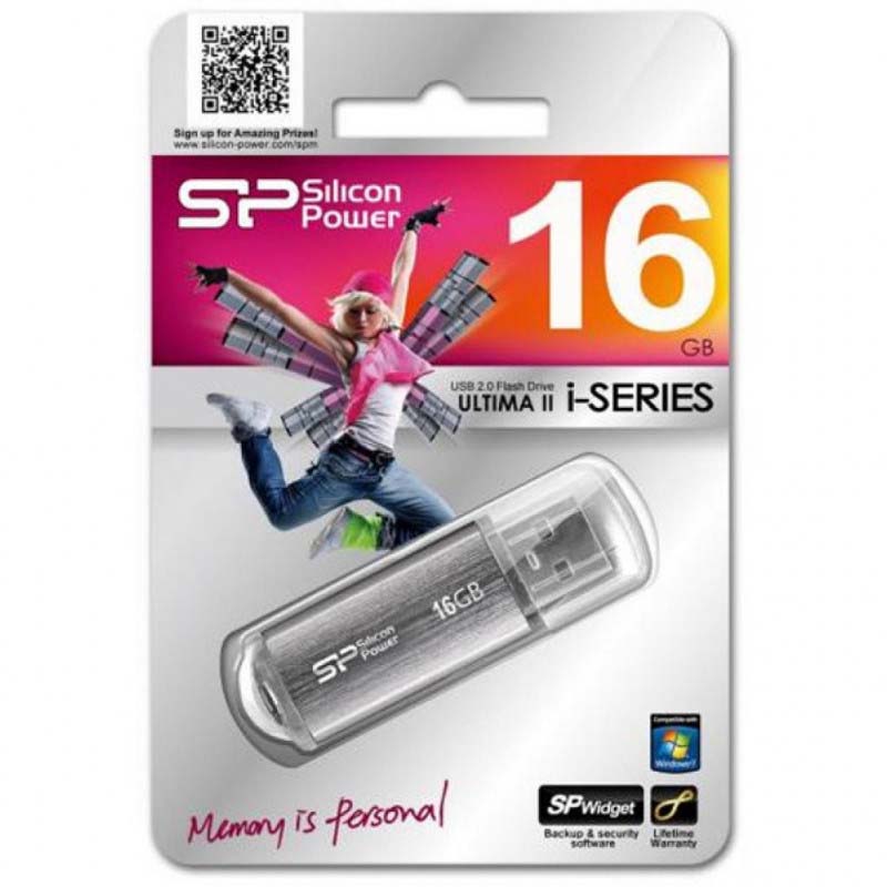 Флешка SILICON POWER UltimaII I-series 16GB Silver (56306964)