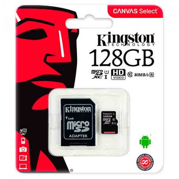 карта памяти KINGSTON micro SD 128 GB UHS I 95R Class