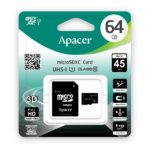 Карта пам'яті APACER Micro SD 64 GB Class 10 з SD адаптером