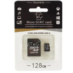 Карта пам'яті micro SDXC (SDH-3) T&G 128 ГБ Сlass 10 (с адаптером)