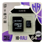 Карта пам'яті HI-RALI micro sd 64 ГБ Сlass 10 + adapter