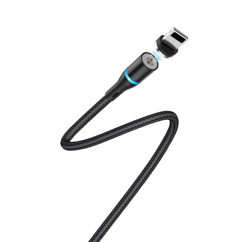 BOROFONE BU16 Skill USB – Iphone магнитний 2.4A 1.2m black (56319315)