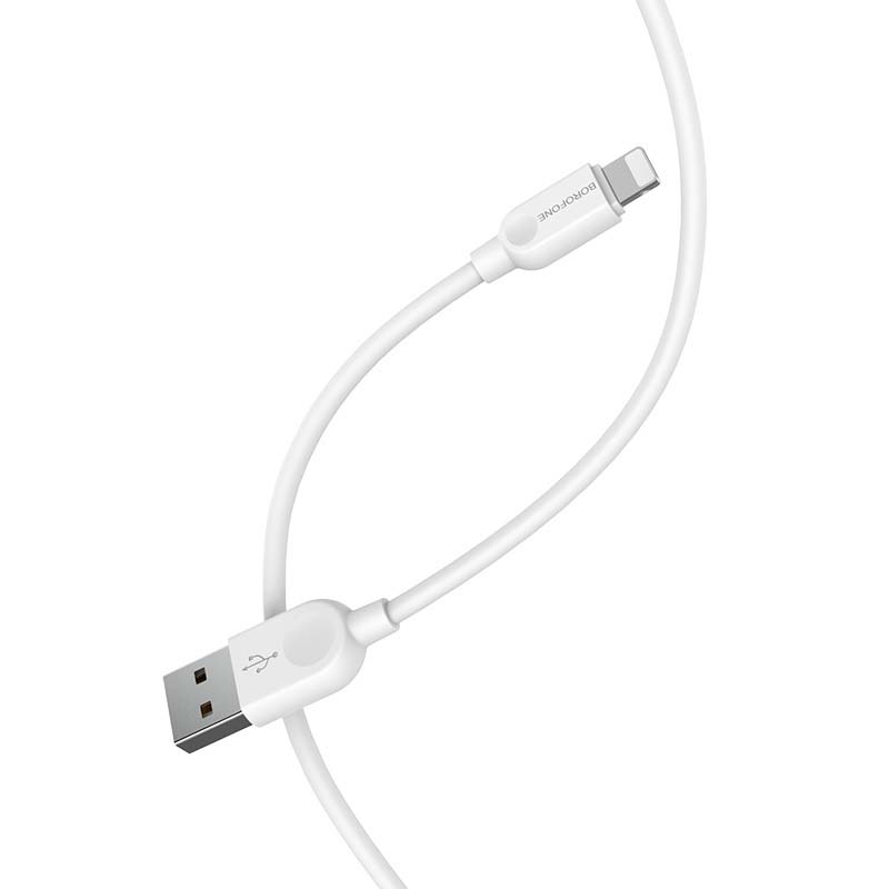 BOROFONE BX14 LinkJet USB AM – Micro 2.4A 3m white (56319032)