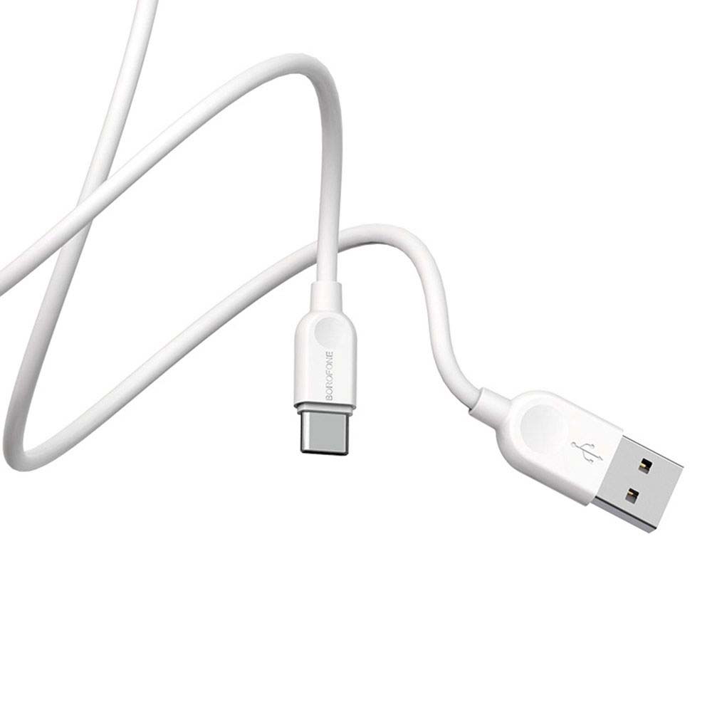 BOROFONE BX14 LinkJet USB AM – Type C 2.4A 1m white (56319030)