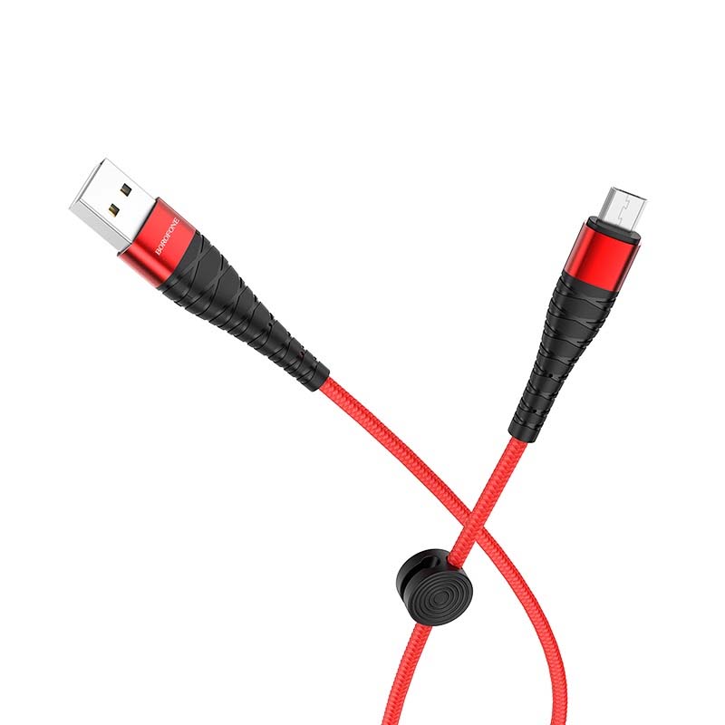 BOROFONE BX32 Munificent USB AM – Micro 2.4A 1m red (56319045)