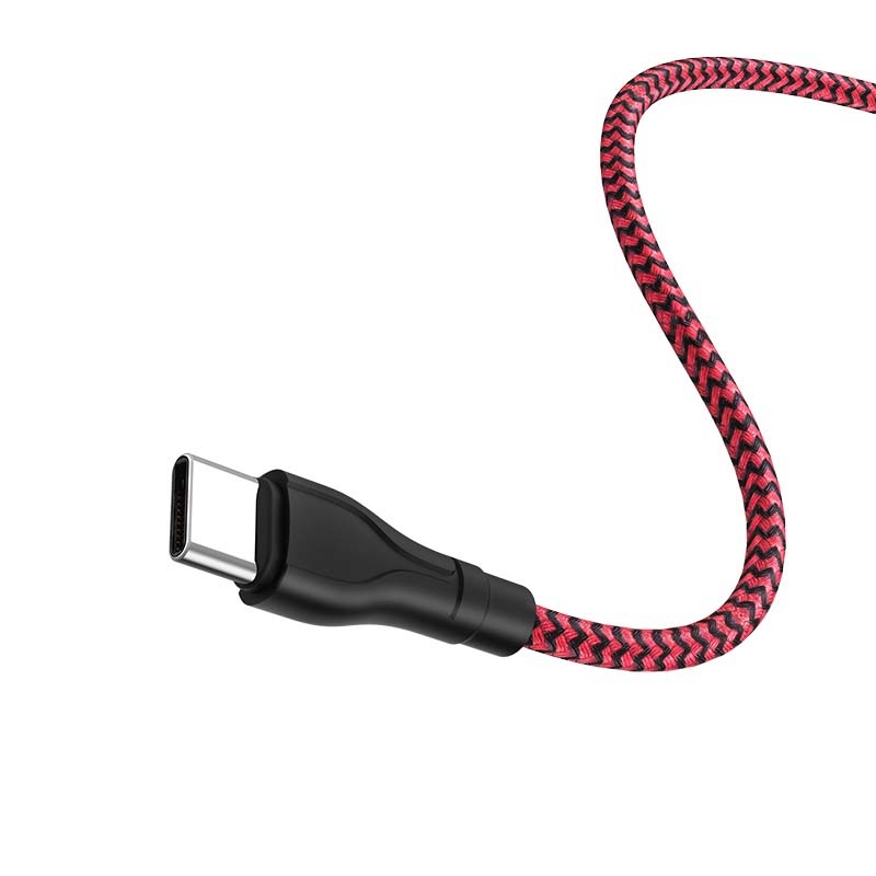 BOROFONE BX39 Beneficial USB AM – Type C 3A 1m black&red (56319153)