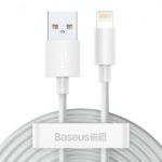 Baseus Data Cable Kit USB AM to iPhone 2.4A 1.5m White