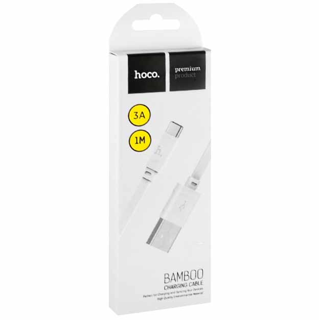 HOCO USB AM – Type C X5 Bamboo white 2