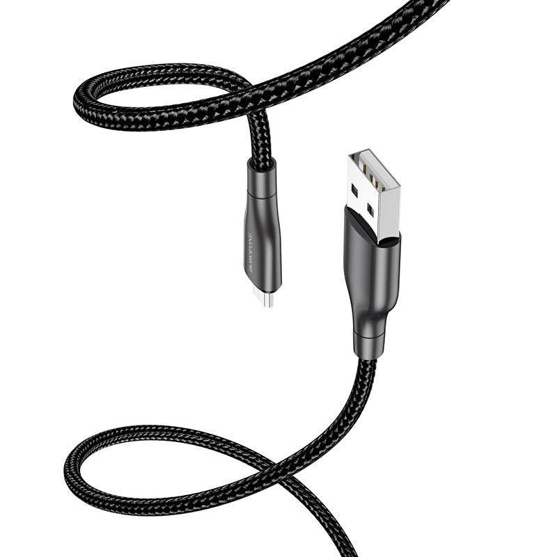 BOROFONE BX45 Fast selling charging USB AM на Micro 2.4A 1m black (56319464)