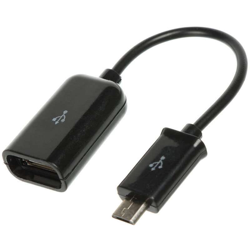 OTG USB 2.0  на  Micro USB S-K07 black в коробке (56310888)