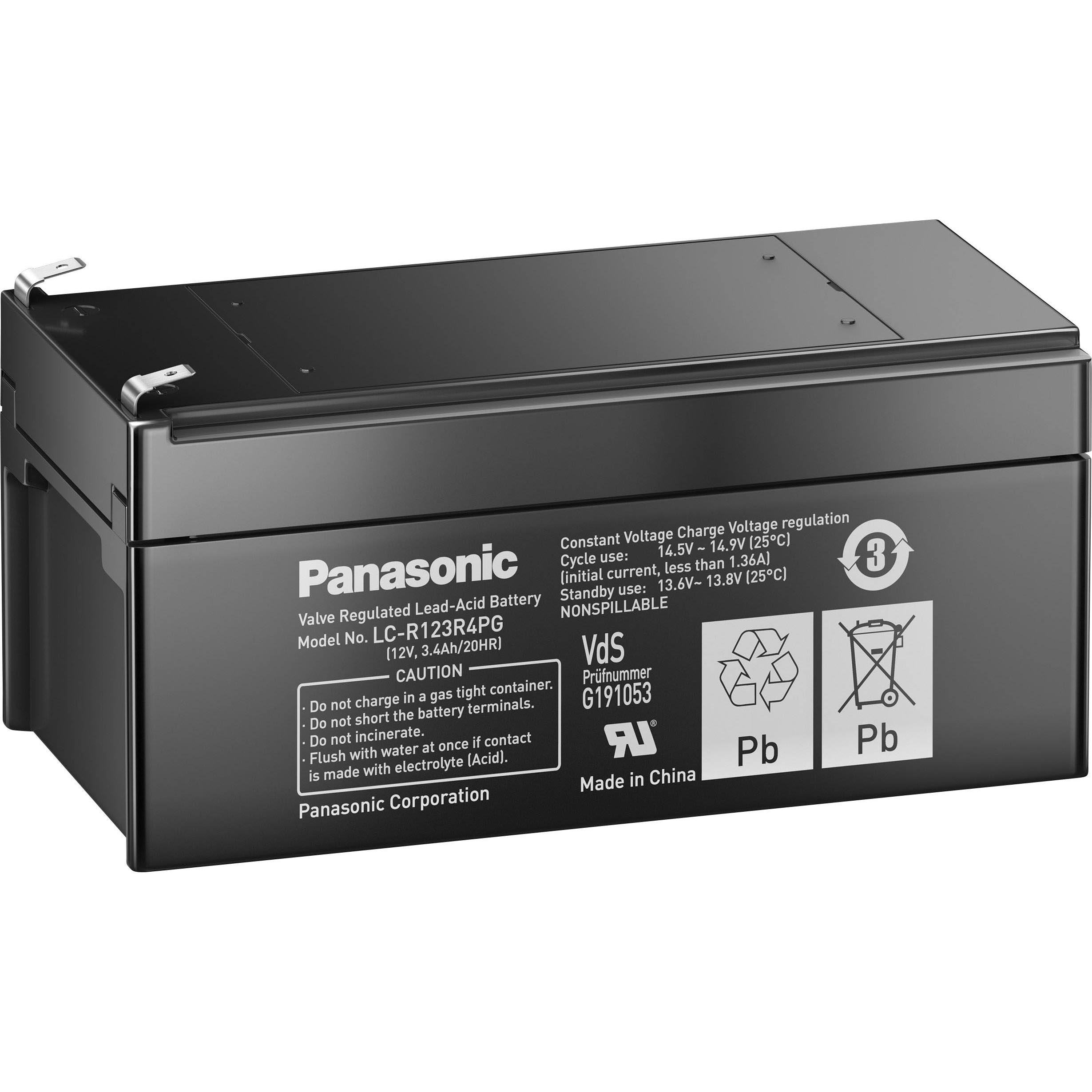 PANASONIC LC-R123R4PG 12V 3.4Ah (LC-R123R4PG)