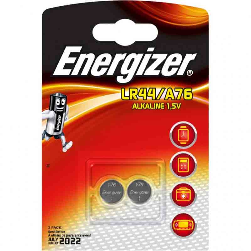 Батарейка Energizer Alkaline A76 LR44 bl2 (56316316)