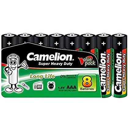 Батарейка CAMELION R03 AAA 8bl green (6105209)
