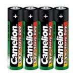 Батарейка CAMELION R03 AAA 4 shrink green