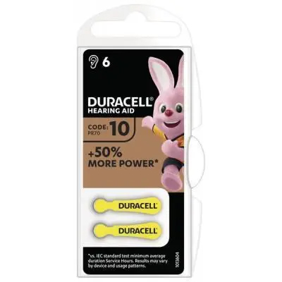 Батарейка DURACELL DA 10 PR70 Bl6 (56305917)