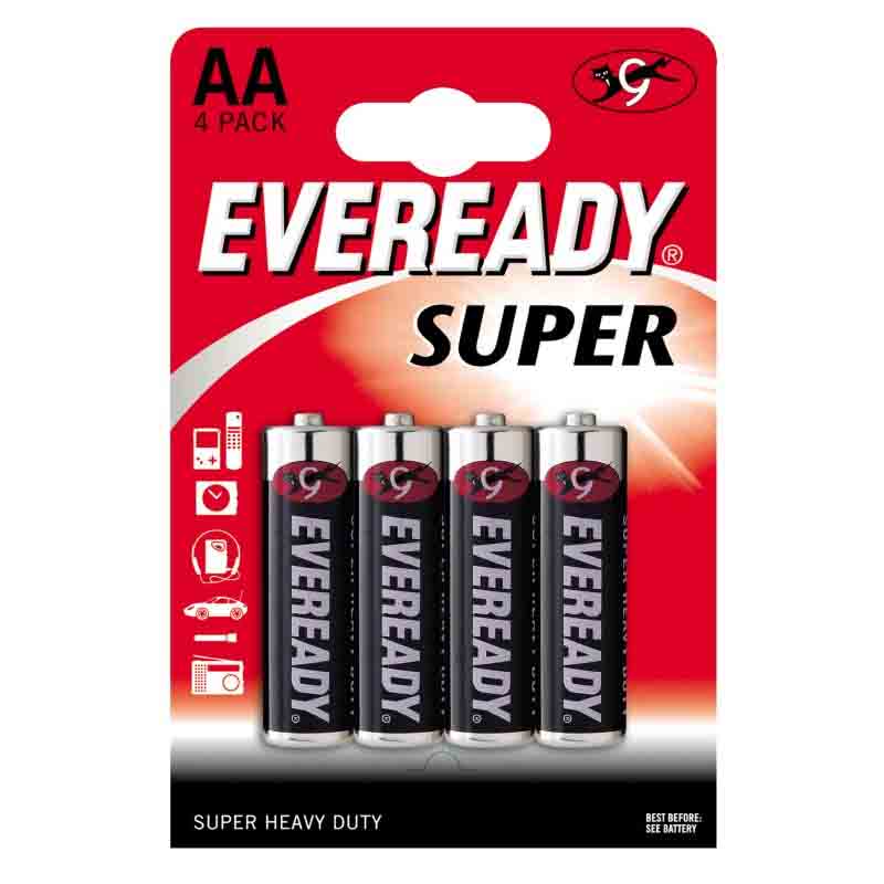 Батарейка ENERGIZER AA R6 Eveready Super Heavy Duty blist 4 (56319336)