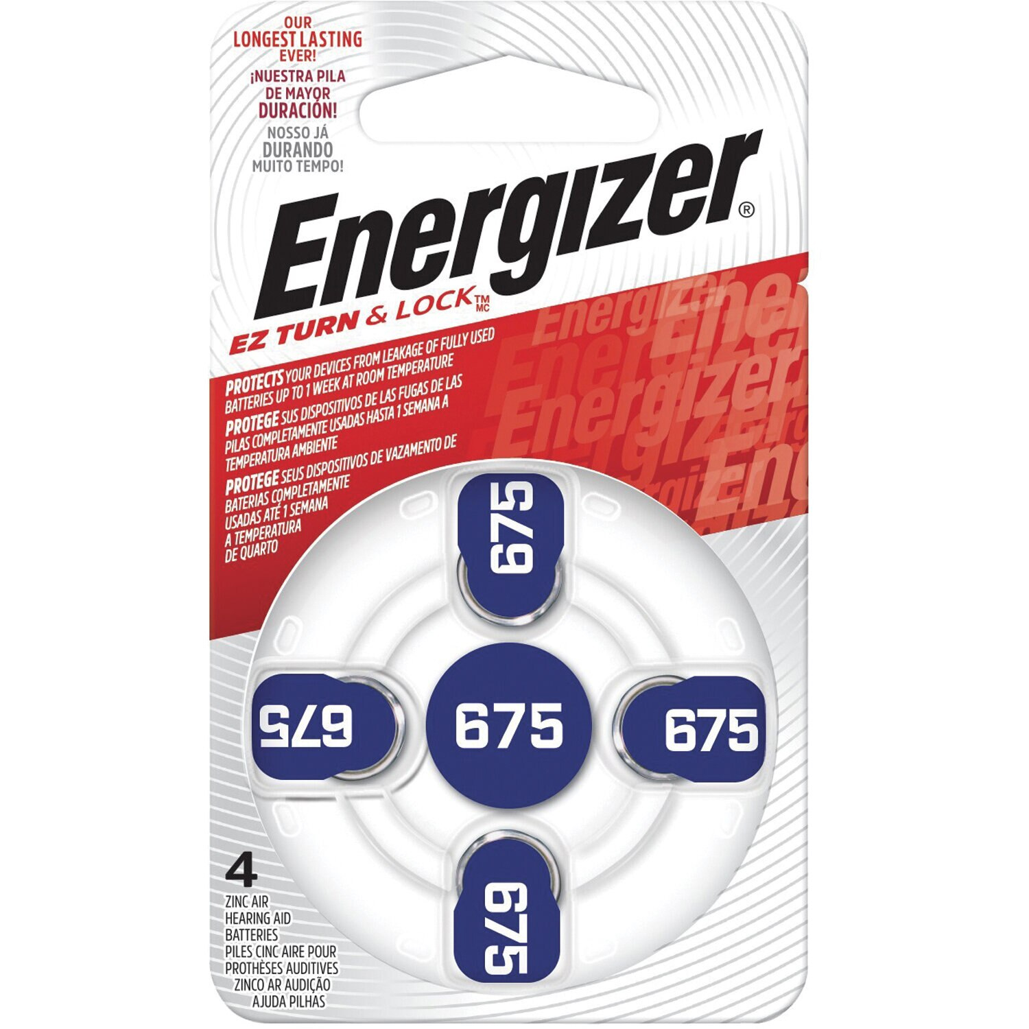 Батарейка ENERGIZER Zinc Air 675 DP 4BL (56320550)
