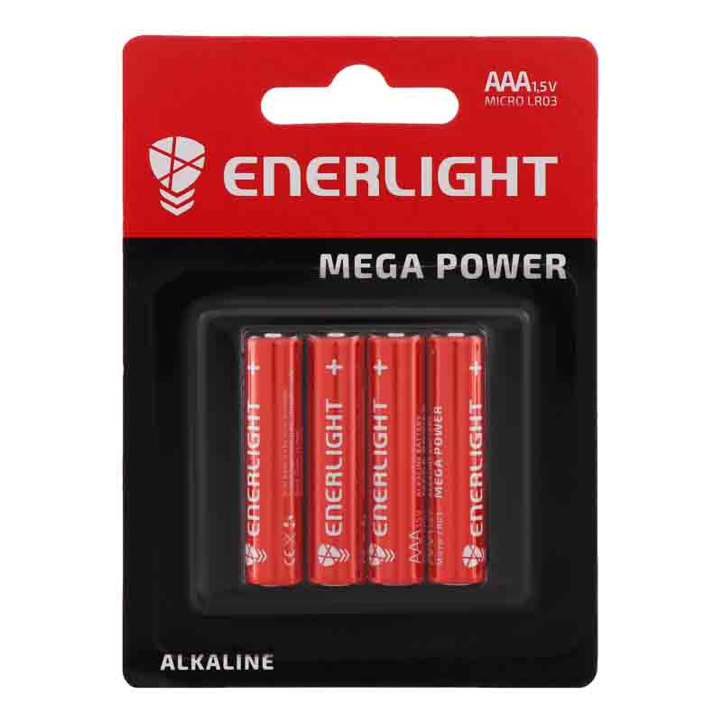 Батарейка ENERLIGHT LR03 AAA MEGA POWER blist 4 (56318206)