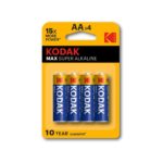 Батарейка KODAK MAX LR6 AA blist 4