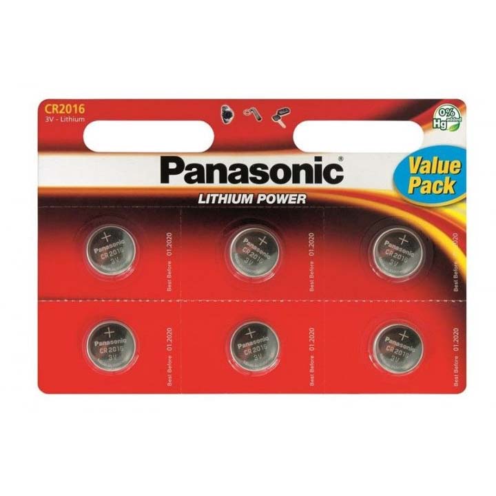 Батарейка PANASONIC CR2016 blist 6 (6046645)