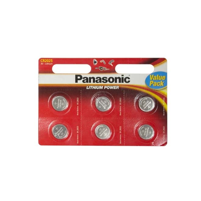 Батарейка PANASONIC CR2025 blist 6 (6028449)