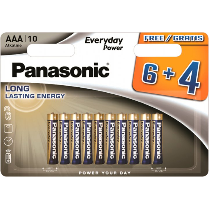 Батарейка PANASONIC LR03 Everyday Power 10 шт (56321338)