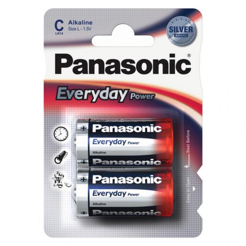 Батарейка PANASONIC LR14 C Everyday Power blist 2 (6168777)