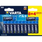 Батарейка VARTA 4906 LR06 AA LONGLIFE Power (8+4) Blist