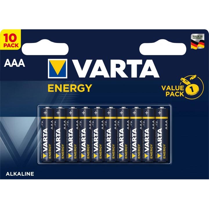 Батарейка VARTA LR03 04103 AAA ENERGY blist 10 (56315568)
