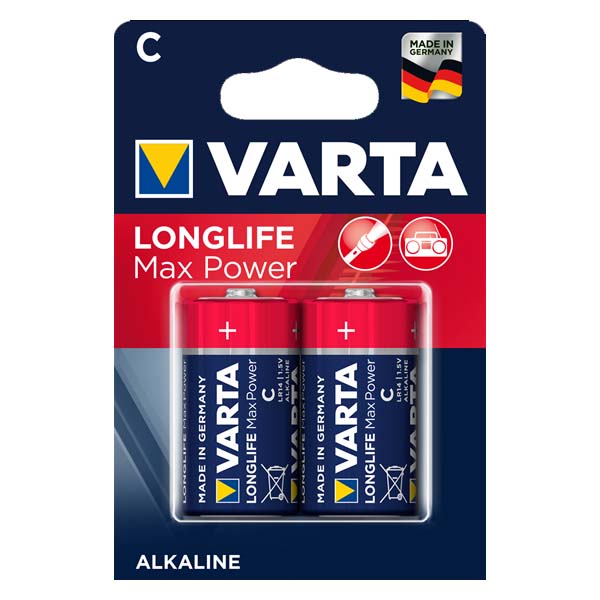 Батарейка VARTA LR14 4714 C LONGLIFE Max Power blist 2 (56317320)