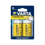 Батарейка VARTA R20 2020 D Superlife blist 2