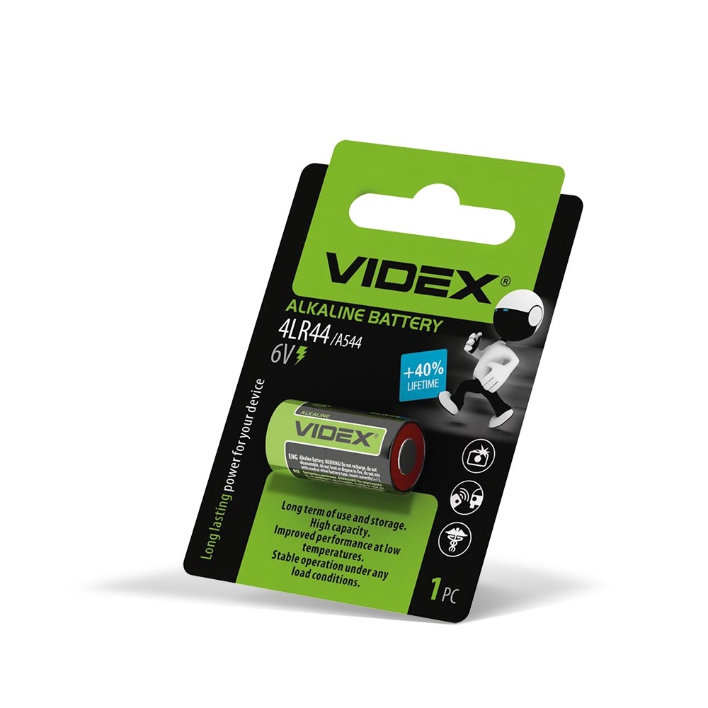 Батарейка Videx 4LR44 A544 BLISTER 1 (56318315)