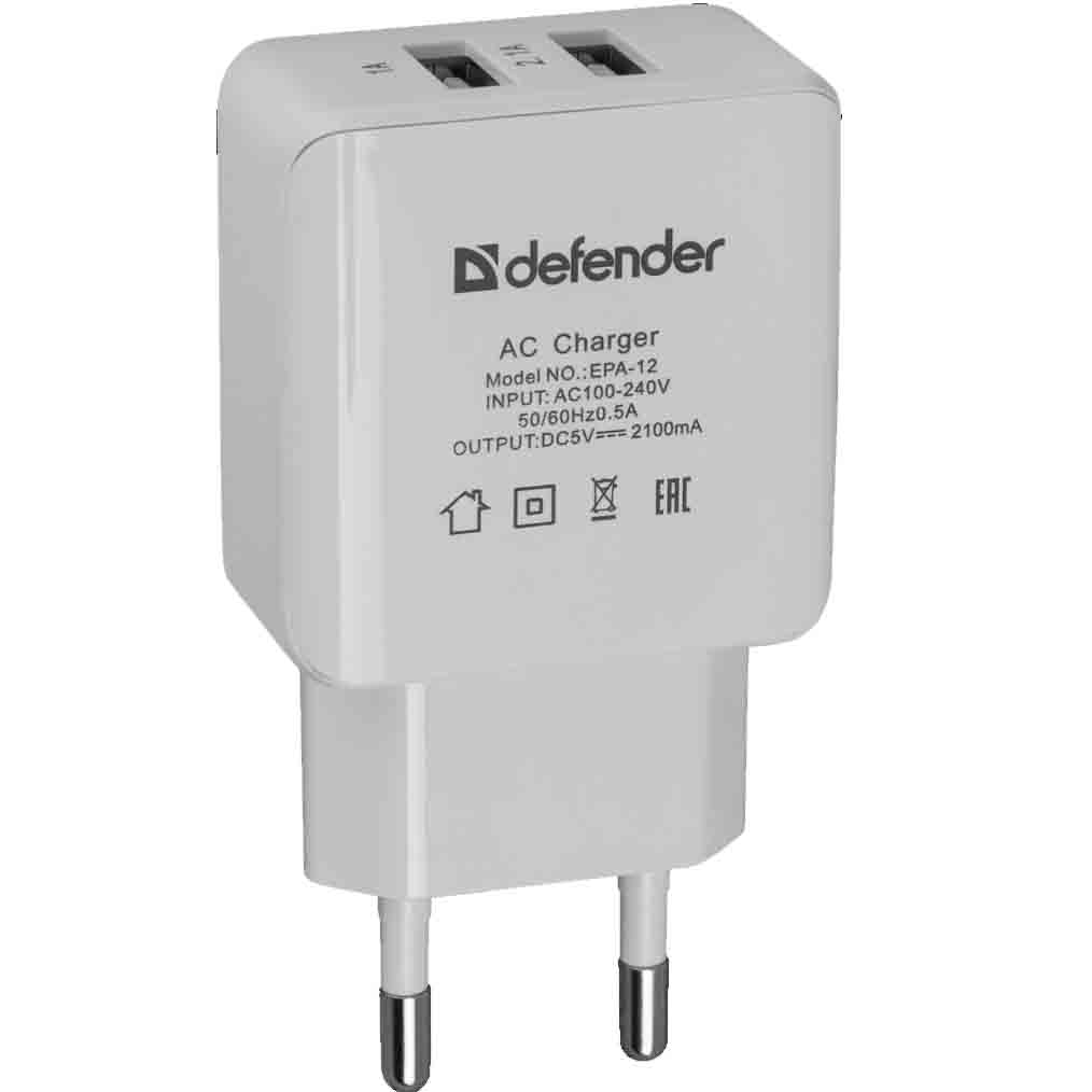 DEFENDER EPA 12 USB 5V/1A+2A (6287494)