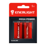 Батарейка ENERLIGHT LR14 C MEGA POWER BL2