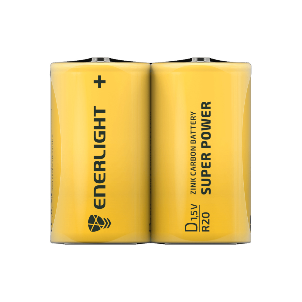 Батарейка ENERLIGHT R20 D Super Power shrink 2 (56318210)