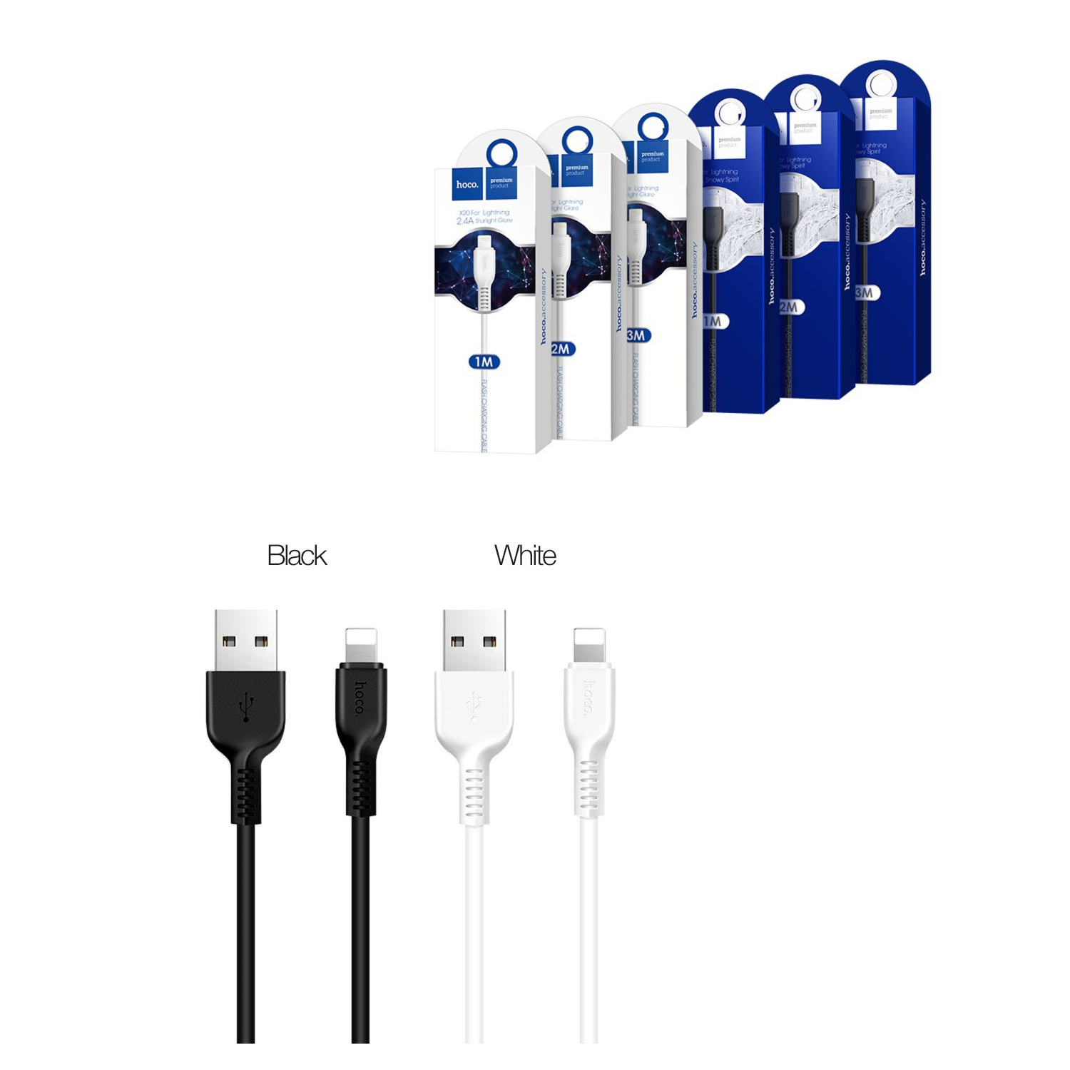 HOCO X20 USB – iPhone Lightning White 1m (56318057)
